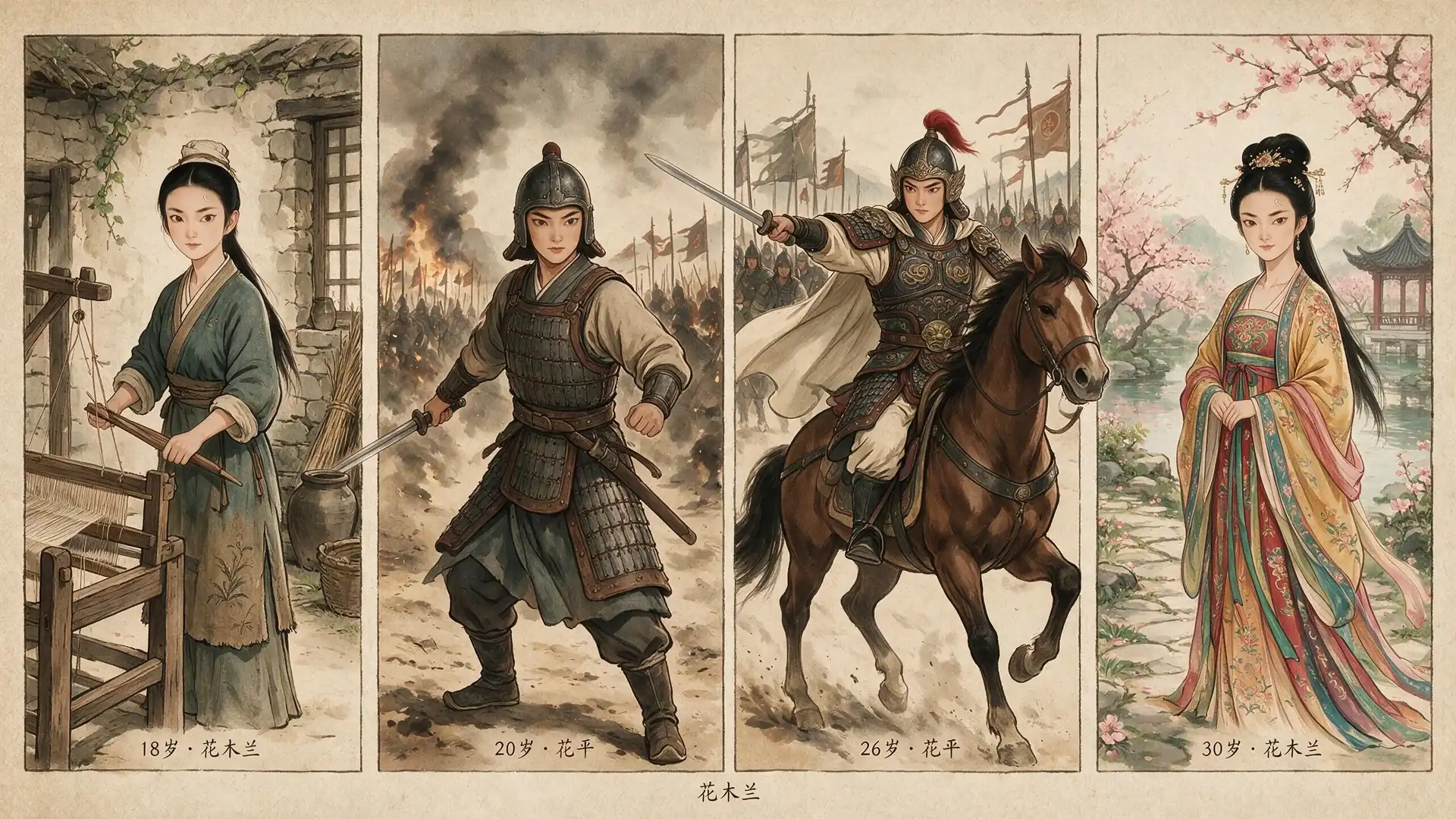 Mulan Xu, the four chapters key visual