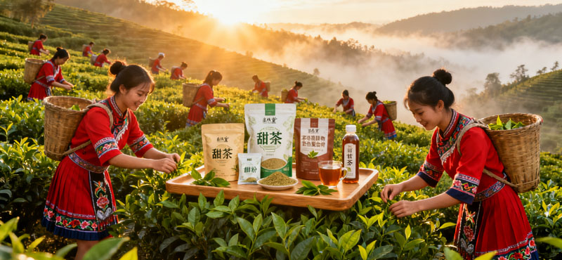 The MIAORANTANG® Miao sweet tea plantation