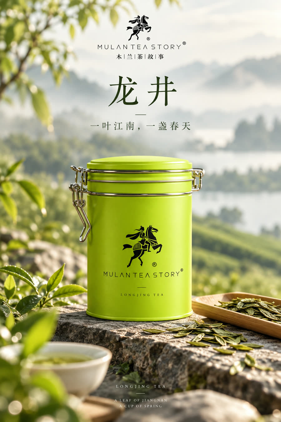 MULAN Tea Story Longjing sealed tin
