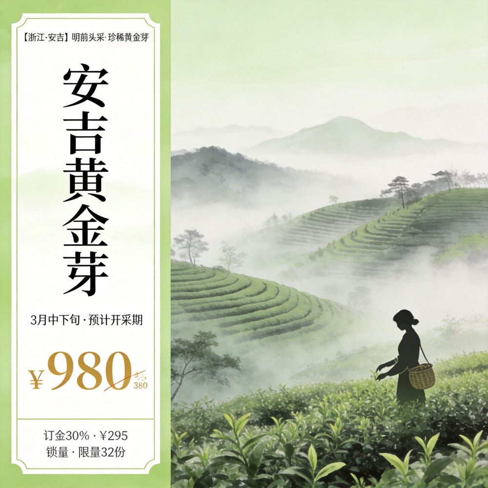 First Pick pre-order | Anji White Tea · pre-Qingming First Pick, 250g gift box
